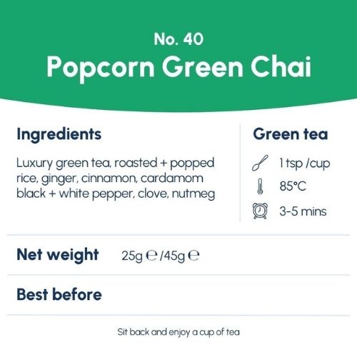 Popcorn Green Chai No. 40